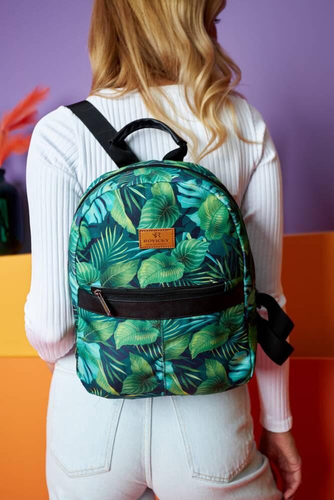 Patterned, urban women's backpack - Rovicky