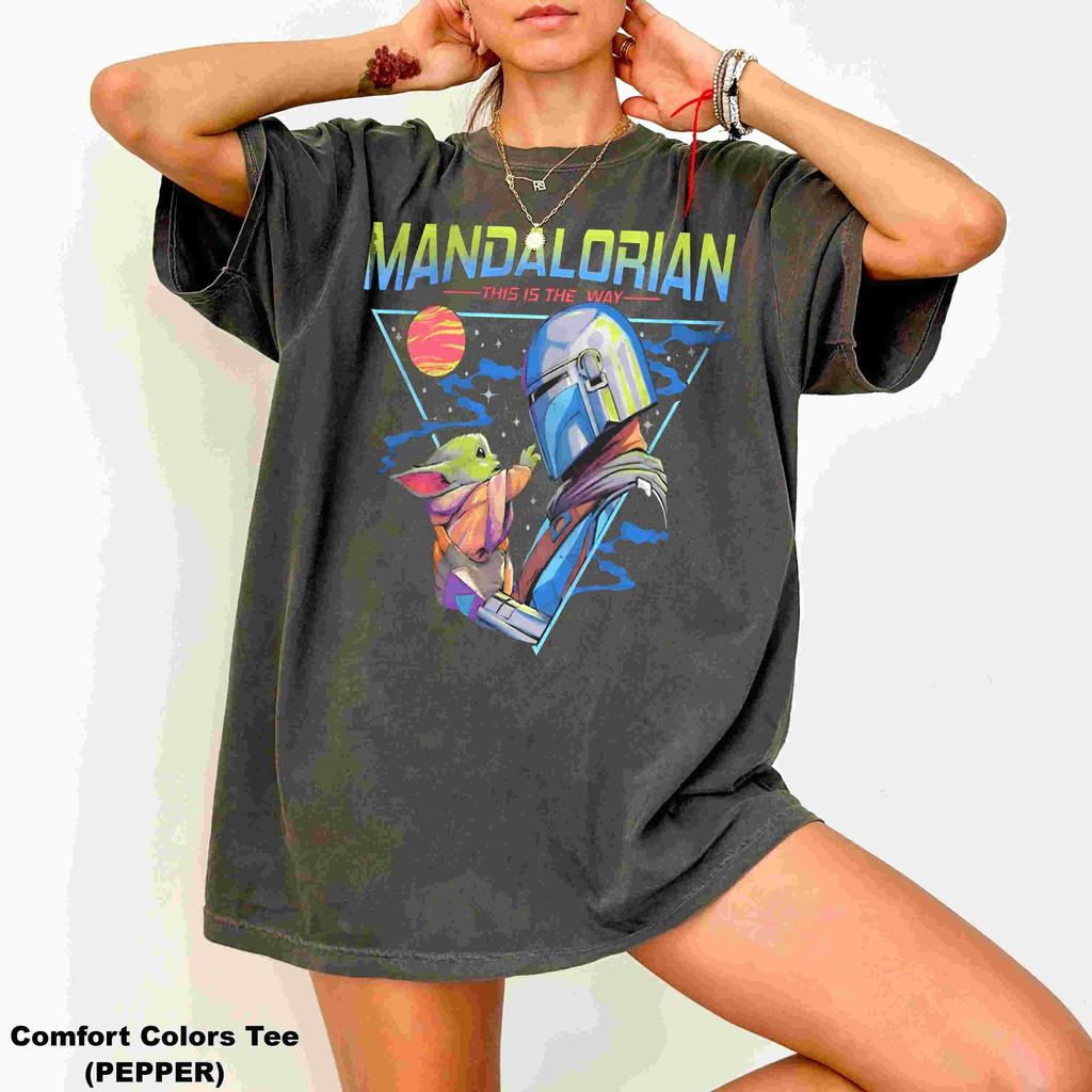 Mandalorian and Grogu Movie Shirt - Mandalorian Tee,star Wars Tshirt,bounty Hunter Oversized Unisex Harajuku High Quality