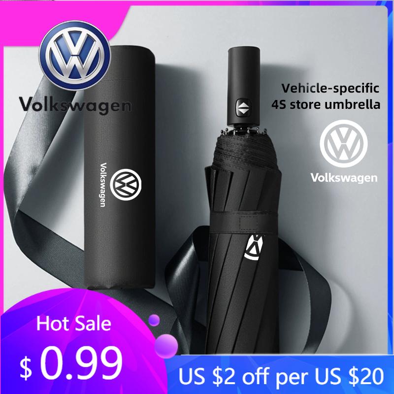 2026 Horké Pro Volkswagen VW Auto Automatický Sklápěcí Deštník Přenosný Slunečník Pro VW GTI Polo Golf Passat Tiguan Arteon Touareg Ta