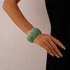 Wide Rectangle Irregular Wide Bracelet Smudging Retro Hand Ring Creative Acrylic Bangle  Lady Girls