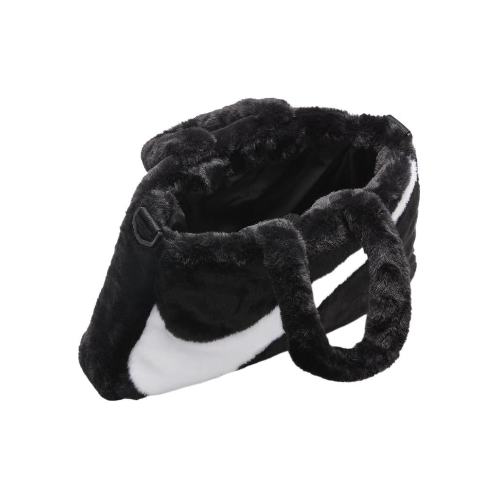 Nová sportovní taška Nike Sportswear z umělé kožešiny 10L Černá FB3050-010