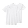 GUNZE Short Sleeve Shirt for Girls, Short Sleeve Shirt Set, Children's Underwear, All Seasons, Year-round, 100% Cotton, Dry Room, Antibacterial, Odor