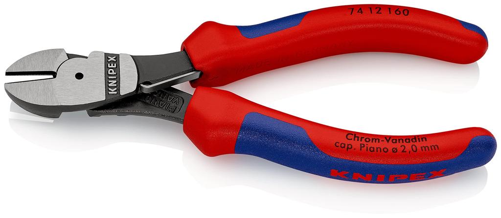 KNIPEX Diagonal Cutters 7412-160 Spring-Loaded Heavy-Duty (SB)