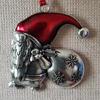 Christmas Tree Decoration Metal Dwarf Pendant Festival Tree Hanging Ornament for Mantels Table Living Room Bedroom