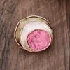 Heiß verkaufende emailierte geometrische Blume magnetische Brosche, modische kreative Blumenbrosche für Damen