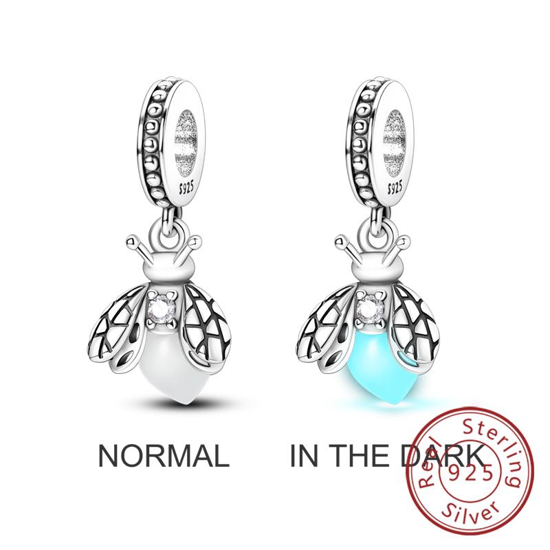 Original Charms Beads Pendan Copper Firefly Bee Butterfly Hummingbird Charm For Bracelets Charm Women Jewelry Gift