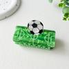 Trendy Style Basketball Print Hair Claw Creative Design Football Hair Clip  Casual Wear