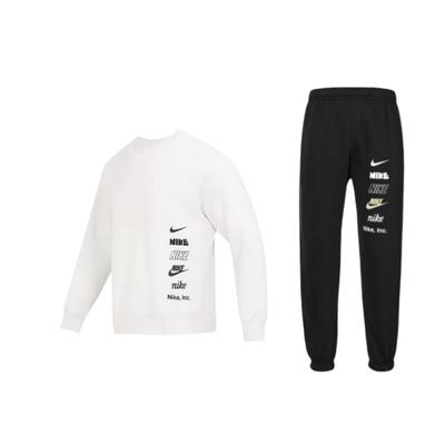 Bluza polarowa z logo Letter, pulower, ciepły, casualowy, ze ściągaczami, dzianinowy komplet spodni, unisex, zestaw bluz DX0782-030+DX0796-010+1
