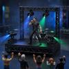 Black Framework Building Block Stage Colorful Spotlight Mini Stage Truss  Miniature Stage Display