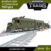 Set Treno Città Treno a Vapore Proiettile Veicolo Merci Stazione Ferroviaria Modello Blocchi da Costruzione Mattoni Binari Rotaia Senza Motore Kit Carrozza Giocattolo per Bambini