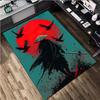 1Pc Samurai Print Rug - home decoration Carpet For Living Room Bedroom Flooring Computer Chair Area Rug