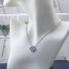 15 mm Fyraklöver Enkel Blomma Halsband Dubbelsidigt Lyxstil Damhalsband Hänge