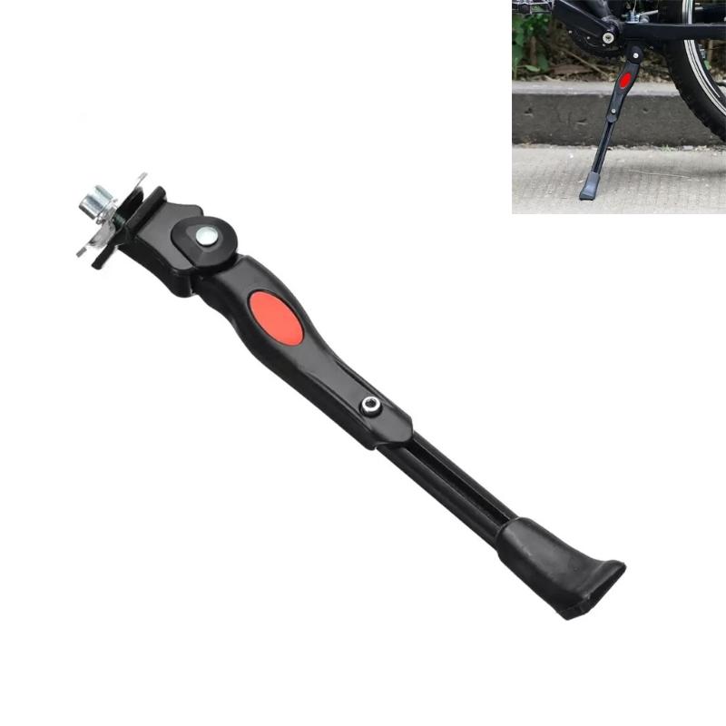 Adjustable Aluminum Alloy Motorcycle Bicycles Kickstand With Height Adjustment And Anti Slip Base For Stable Parking On Any Terrain
