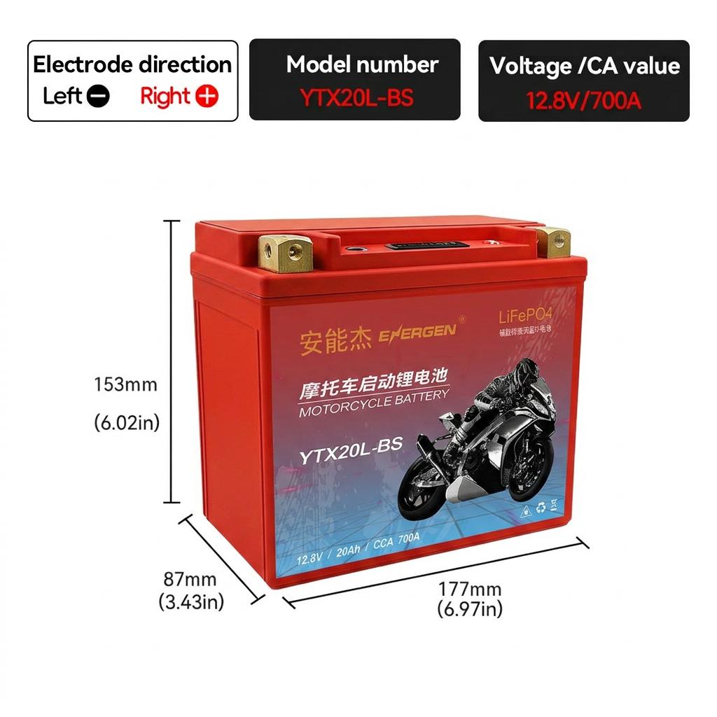 Motosiklet Aküsü LiFePO4 Scooter Marş 12.8V 5Ah 7Ah 9Ah CCA 200A-400A Dahili BMS Lityum Akü Voltaj Koruması ATV