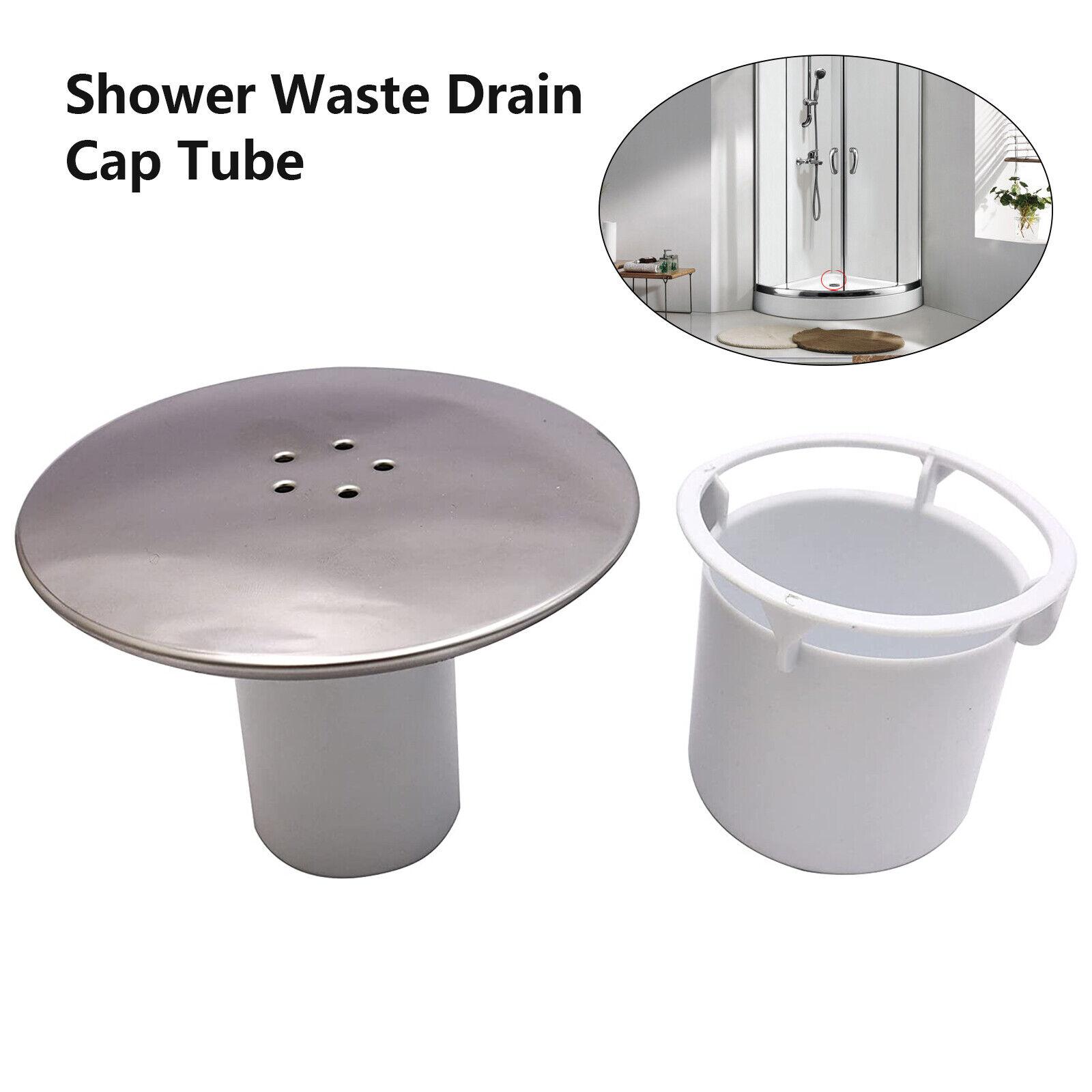 Duschablaufabdeckung – 90 Mm/115 Mm, Chrom/weiß, Abnehmbar, Für Schnellen Wasserabfluss