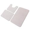 3 Pieces Toilet Mat Set Non Slip Water Absorbent Washable Bathroom U Shaped Toilet Rug Set for Home Toilet Training