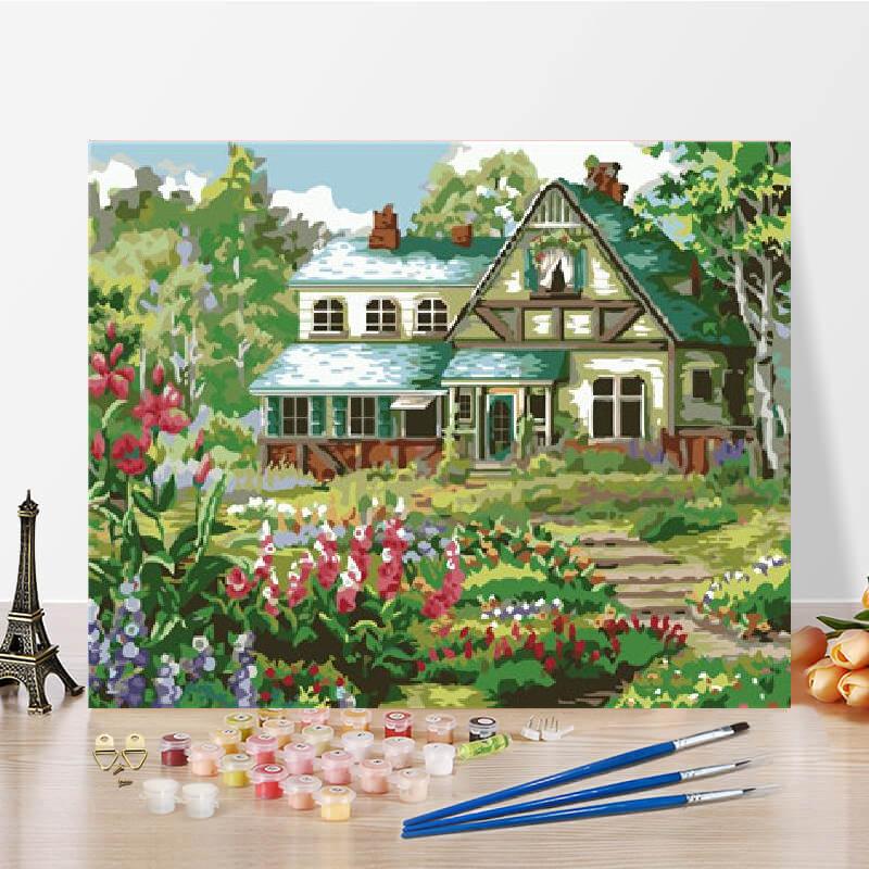 

Цифровая картина маслом Цифровая картина маслом Украшение дома Холст Цифры Картина DIY Картина по номерам