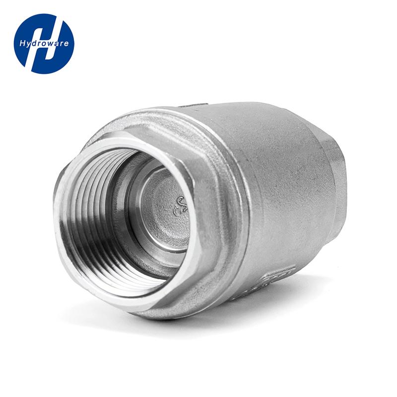 SS304/316L Stainless Steel Vertical Check Valve | BSP Threaded One-Way Valve | High-Pressure Anti-Backflow for Fluid Systems