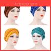 Cappello Etnico Estivo Tondo in Poliestere Ricamato con Perline Copricapo per Donna