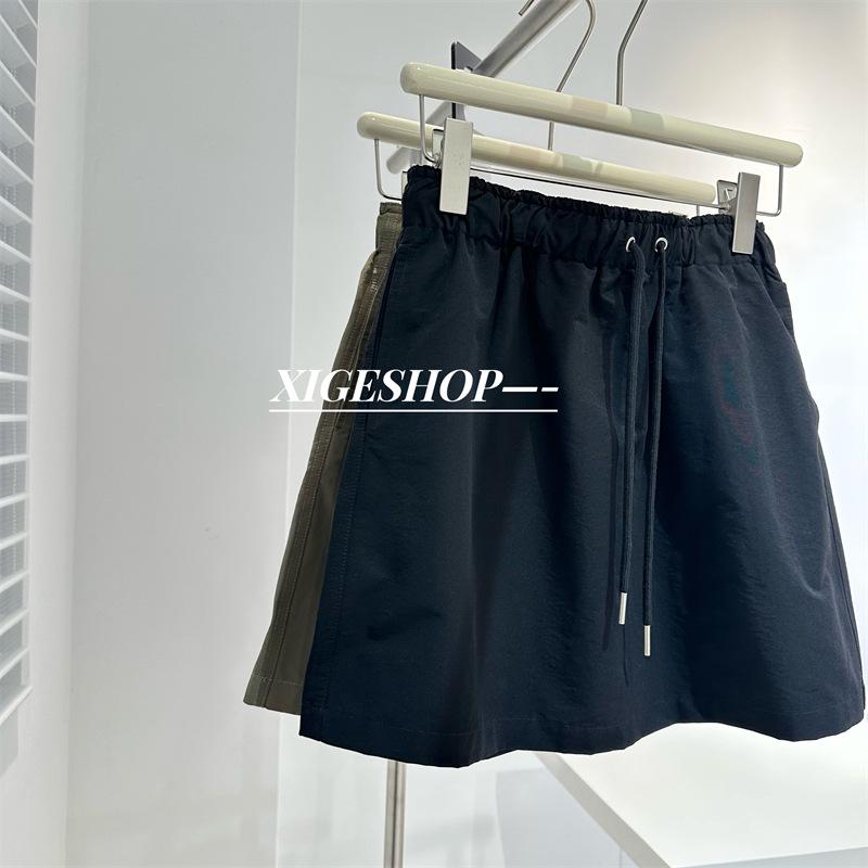 

Женская миди-юбка А-силуэта с высокой талией - Весна/Лето 2024 Универсальный стиль с запахом Large