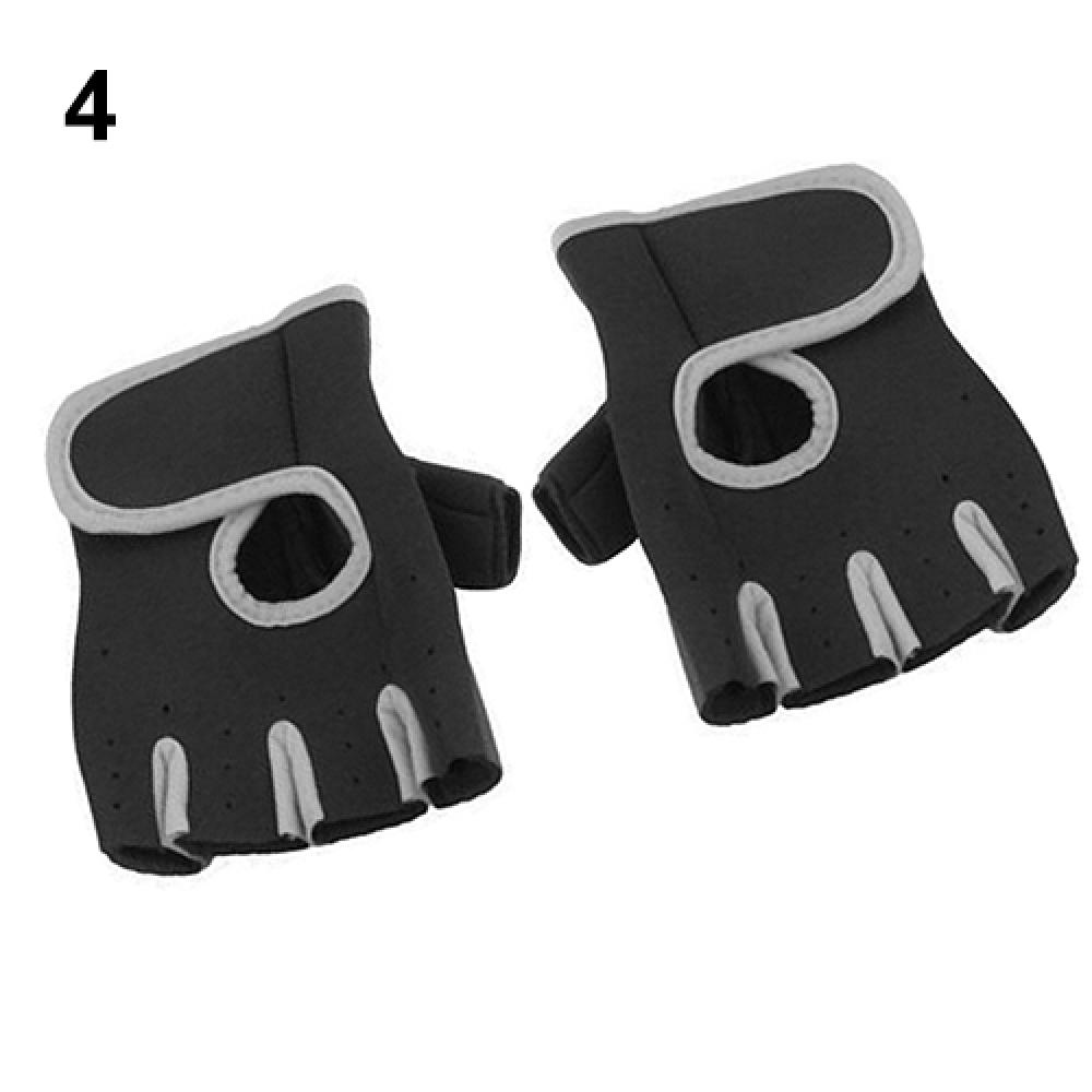 1 Paar Herren Damen Radhandschuhe Outdoor Sport Fitness Radfahren Gym Gewichtheben Halbfingerhandschuhe Trainingshandschuhe