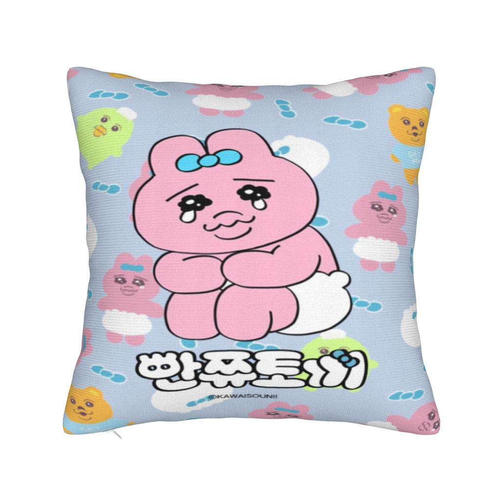 Opanchus Cute Usagis Bunny Printing Pillowcase Cushion Cover  Pillow Covers New Style Bed Decorations Square Multi-Size