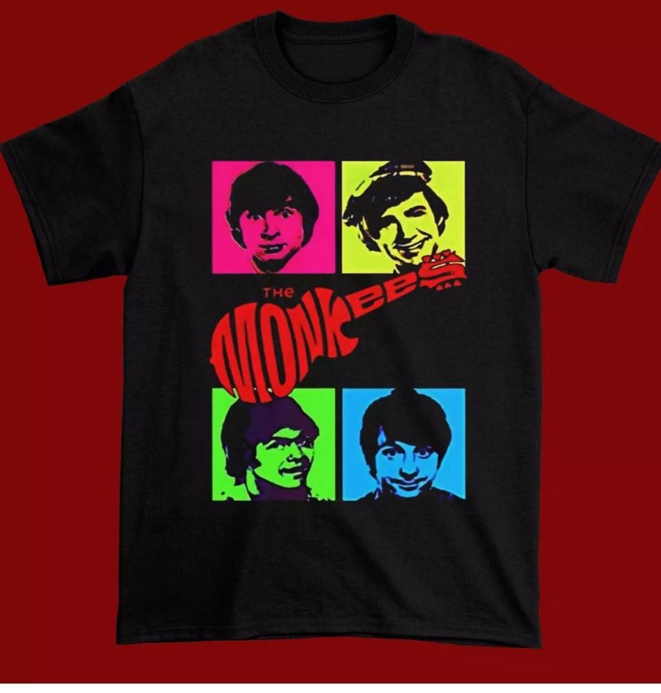 New Popular The Monkees in Color T-Shirt Black Size S-5XL T-Shirt Unisex T-Shirt