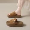 Thick-soled Bag Head Half Slippers Women's Summer New Sandals Wear Retro Lazy One Pedal Beach Shoes