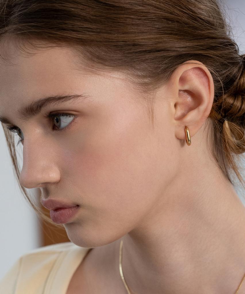 Tatiana Arc Link Hoop Earrings Ec3170