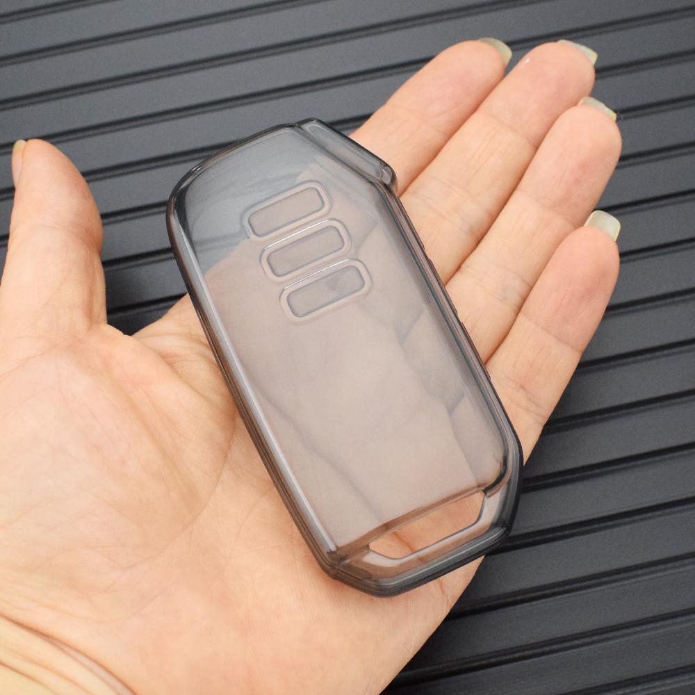 

Прозрачный ТПУ Чехол для ключа для Kia Sorento MQ4 2020 2021 2022 EV6 K8 V6 для Kia Sportage 2023 Чехол-крышка для автомобильного пульта ключа чёрный