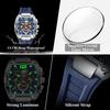 POEDAGAR Fashion Brand Men's Watch Luminous Waterproof Date Sports Male Watch Chronograph Silicone Quartz Watches For Man Reloj