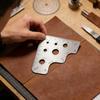 Stainless Steel Ruler Round Leather Cutting Tool Corner Cutter Corner Cutting Ruler for Accurate Drawing and Cutting