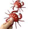 Plastic Crab Refrigerator Sticker Simulation Crab Shaped Movable Limbs Refrigerator Sticker 3D 3D Crab Magnet Home Decoration