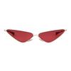 Fashion Slim Metal Triangle Cat Eye Sunglasses for Women Men Designer Trendy Ocean Lens Half Frame Cateye Sun Glasses S8807G