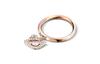 Swarovski Artificial Crystal Rings Women's Rose Gold tone Plated 5569923+5549307+5569924
