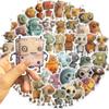 50Pcs Whimsical Robots Graffiti Sticker For Mobile Phones Refrigerators Computers Decor Waterproof Decals Cute Cartoon Stickers