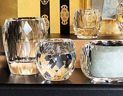 Crystal Buddhist Altar Fittings Sophia Pure Beads Incense Burner with Ash 500g of [Hualien] (Set 6)