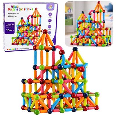 Magnetic Constructor Lean Toys Sticks, 166 Parts