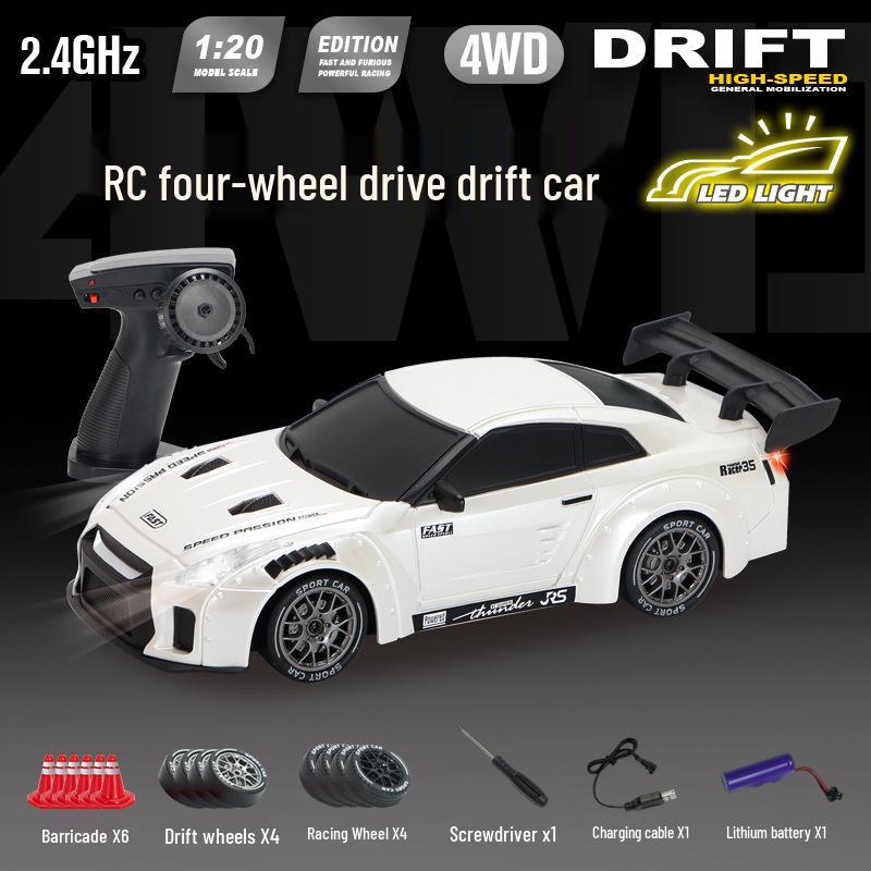 RC Pro Variable Speed 4WD Drift Remote Control Car - Rechargeable Racing Model Toy for Kids