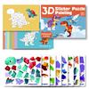 Kids 3d Geometric Collage Handmade Creative Sticker Quiet Book Early Education Puzzle Toy