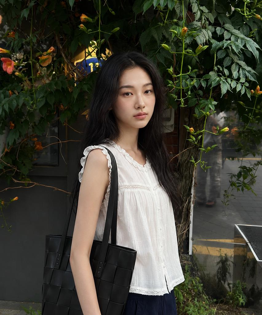 JUCYJUDY Sleeveless Frill Blouse J1Bl322F
