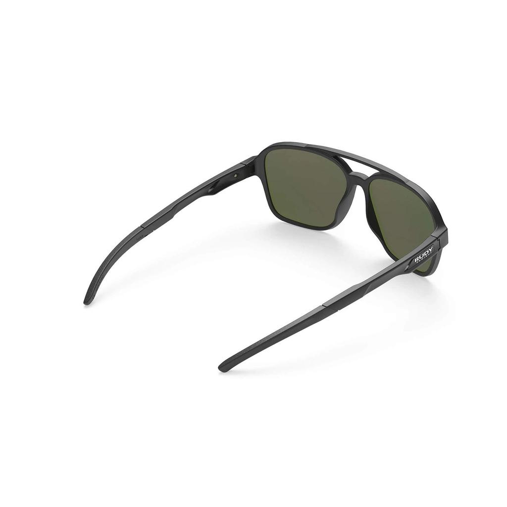 CROZE Black Laser Lens 57mm [RUDYPROJECT] Sunglasses, Matte/Multi Violet, Width