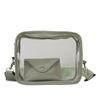 New broadband bag women's crossbody bag fashionable and casual small fresh shoulder envelope bag transparent jelly bag