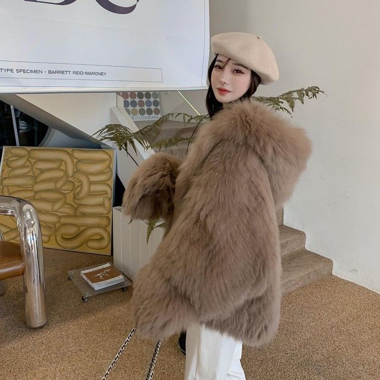 New Double-faced Woven Premium Women's Mid-length Fashion Coat