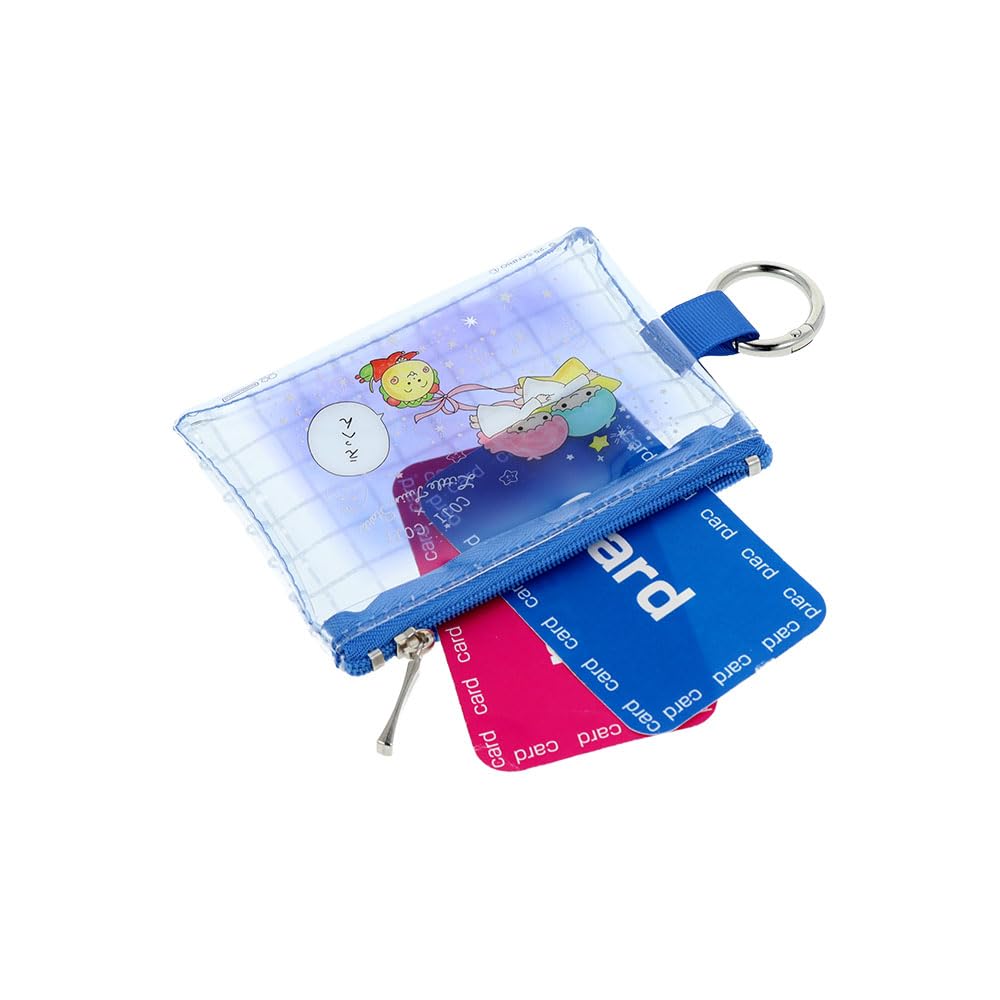 Stationery and Momoko Sakura Sanrio Characters Mini Clear Dark S2338530 Sun-Star Coji-Coji Pouch, Material, Blue,