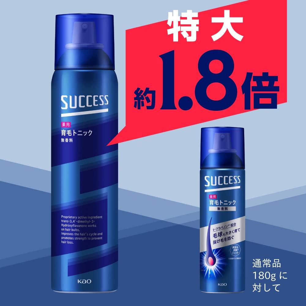 Success Medicated Hair Growth Maintains hair growth and promotes resistant hair Tonic, Fragrance-Free, 325g. strong, loss. (Quasi-drug)