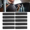 10pcs Rubber Handle Grip Covers Black Grip Tubes Portable Replacement Grips  Straight Handles
