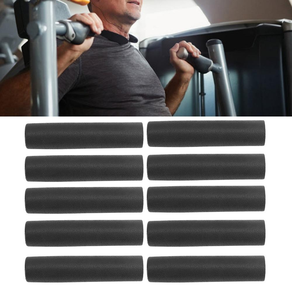 10pcs Rubber Handle Grip Covers Black Grip Tubes Portable Replacement Grips  Straight Handles