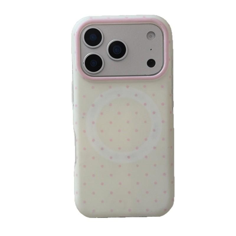 Spring Macaron Contrast Color Polka Dot Applicable to Apple 11promax Mobile Phone Case iPhone11/11/11 Magnetic Attraction 11