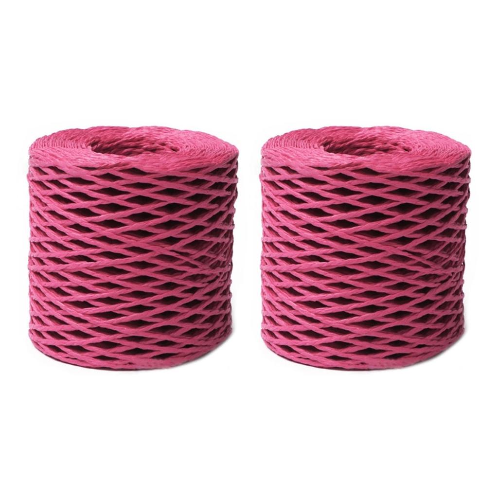 Raffia Straw Yarn DIY Knitting Material for Women Girls Cotton Raffia Yarn Crochet Summer Sun Hat Yarn Seabeach Bag Yarn